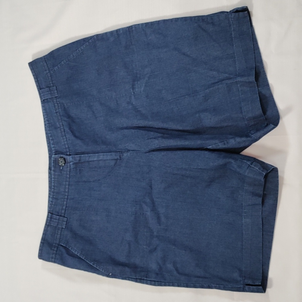 2/$10 05112 White Stag dark wash lightweight stretch denim shorts 16W